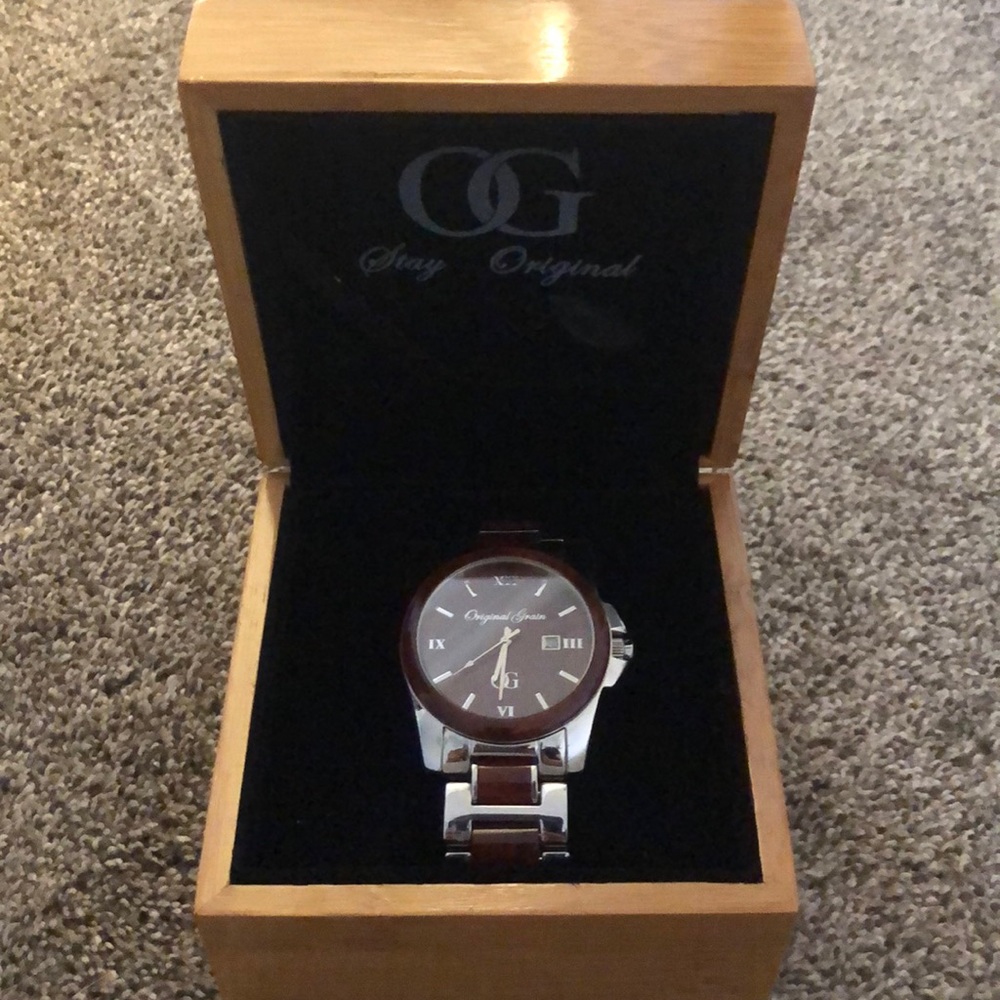 Original Grain Rosewood watch